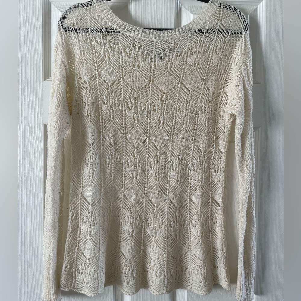 Forever 21 cream sweater, size large